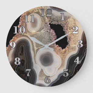 Agate Stone Wall Clock Große Wanduhr