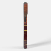 Agate Strata Look - Burgunder Rust und Dusty Aqua Case-Mate iPhone Hülle (Rückseite / Rechts)