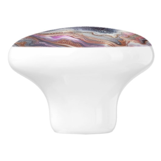 Agate Style Muster Keramikknauf (Seitenansicht)