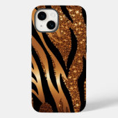 Agate Tiger Blue Glitzer iPhone Mate Tough Case (Rückseite)