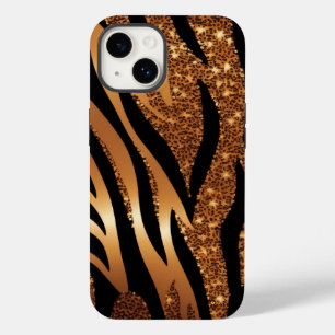 Agate Tiger Blue Glitzer iPhone Mate Tough Case