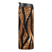 Agate Tiger Glitzer Thermal Tumbler 12oz Thermosbecher (Nach rechts gedreht)