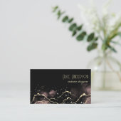 Agate Tinte Luxus elegante Gold moderne Glanz Visitenkarte (Stehend Vorderseite)