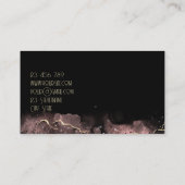 Agate Tinte Luxus elegante Gold moderne Glanz Visitenkarte (Rückseite)