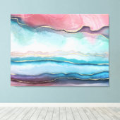 Agate Watercolor Style Leinwanddruck (Insitu (Holzboden))