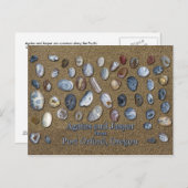 Agates und Jasper von Port Orford Oregon Postkarte (Vorne/Hinten)
