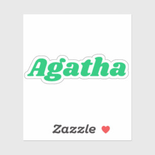 Agatha Aufkleber