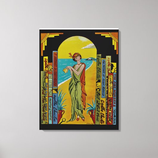 AGATHA CHRISTIE LIFE EINZIGARTIGE LEINWAND (Vorderseite)