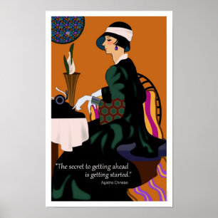 Agatha Christie motivierend Plakat