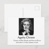 Agatha Christie Postcard Postkarte (Vorne/Hinten)