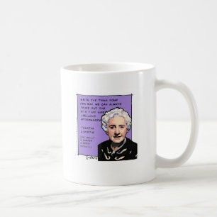 Agatha Christie sagt schreiben ihm Ihre eigene Kaffeetasse