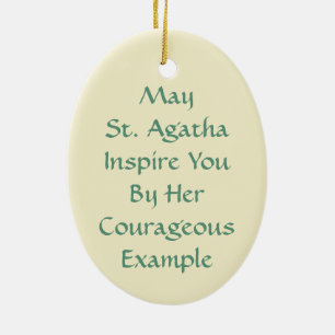 Agatha (M 003) Keramik Ornament