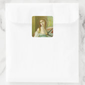 Agatha (M 003) Quadratischer Aufkleber (Tasche)