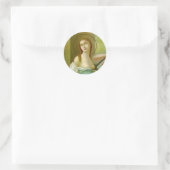 Agatha (M 003) Runder Aufkleber (Tasche)