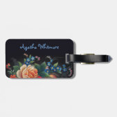 Agatha Viktorianisch Bouquet Gepäck Tag Gepäckanhänger (Rückseite horizontal)