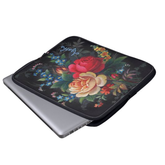 Agatha Viktorianisch Bouquet Neoprene Laptop Sleev Laptopschutzhülle (Vorne Knopf)