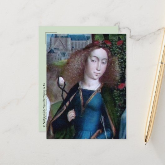 Agatha von Sizilien (Detail; M 070) Postkarte (Vorderseite/Rückseite Beispiel)