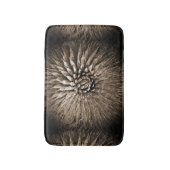 Agave Abstrakt Brown Tan Sepia Plush Bath Mat Badematte (Vorderseite Vertikal)