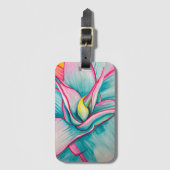 Agave Aquarellkunst Gepäckanhänger (Vorderseite Vertikal)