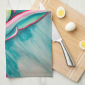 Agave Aquarellkunst Geschirrtuch (Viertel Falte)