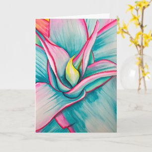 Agave Aquarellkunst Karte