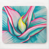 Agave Aquarellkunst Mousepad (Vorne)