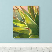 Agave attenuata Wasserfarbe von Debra Lee Baldwin Leinwanddruck (Insitu (Holzboden))