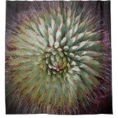 Agave Foto Green Lila Duschvorhang (Vorderseite)