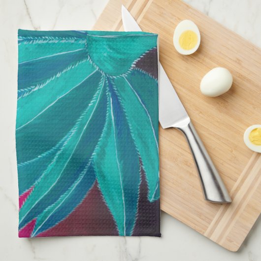 Agave Glow Dish Handtuch (Viertel Falte)