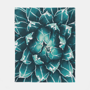 agave Kakteen, abstrakter Naturhintergrund, top vi Fleecedecke