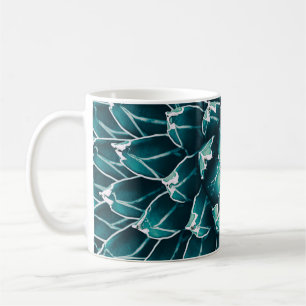 agave Kakteen, abstrakter Naturhintergrund, top vi Kaffeetasse