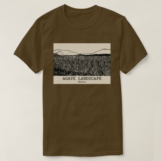 Agave Landschaft - Mexiko-T - Shirt (Design vorne)