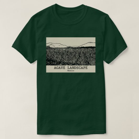 Agave Landschaft - Mexiko-T - Shirt (Design vorne)