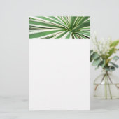 Agave Pflanze grün und weiß gestrichen Briefpapier (Stehend Vorderseite)