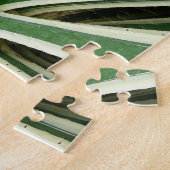 Agave Pflanze grün und weiß gestrichen Puzzle (Seite)