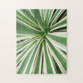 Agave Pflanze grün und weiß gestrichen Puzzle (Vertikal)