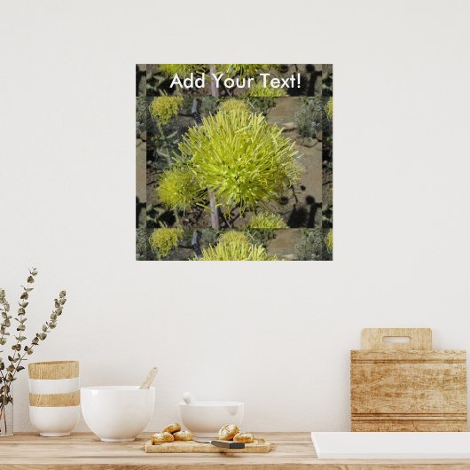 Agave Riese Blume Cluster Poster (Küche)