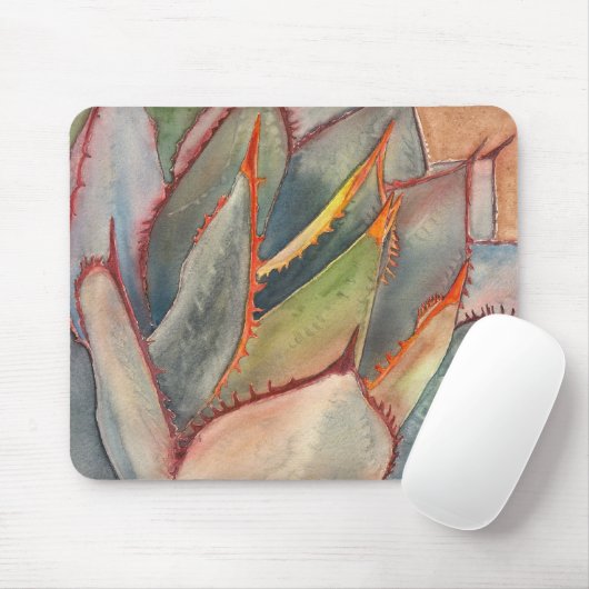 Agave shawii mousepad (Mit Mouse)