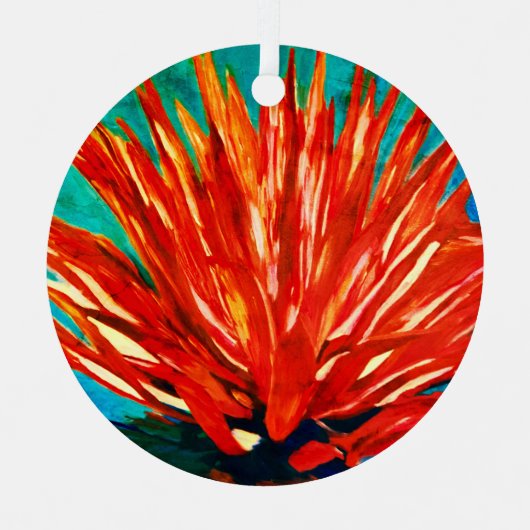 Agave Shine Metal Ornament Aus Metall (Vorderseite)