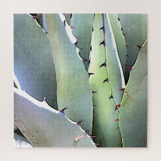 Agave Sukkulente Pflanze Cactus Green Puzzle (Vertikal)