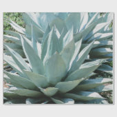 Agave Sukkulente Pflanze Cactus Green Salin grau Geschenkpapier (Flach)