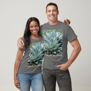 Agave Sukkulente Pflanze Cactus Green Salin grau T-Shirt