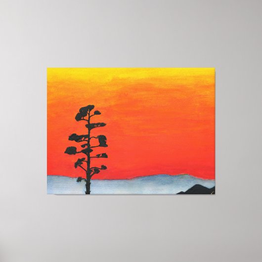 Agave Sunset Leinwanddruck (Vorderseite)