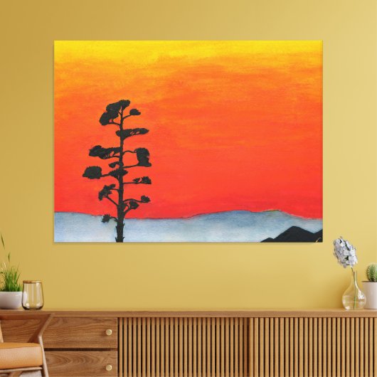 Agave Sunset Leinwanddruck (Insitu (Wohnzimmer))