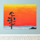 Agave Sunset Leinwanddruck (Insitu (Holzboden))