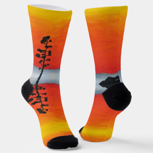 Agave Sunset Socken (Gewinkelt)