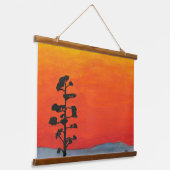 Agave Sunset Wandteppich Mit Holzrahmen (Gewinkelt)
