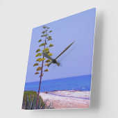 Agave Tree - Quadratische Wanduhr (Winkel)