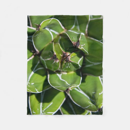 Agave Victoria Succulent Fleecedecke (Vorderseite)