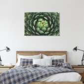 Agave victoriae reginae Canvas Print Leinwanddruck (Insitu (Schlafzimmer))